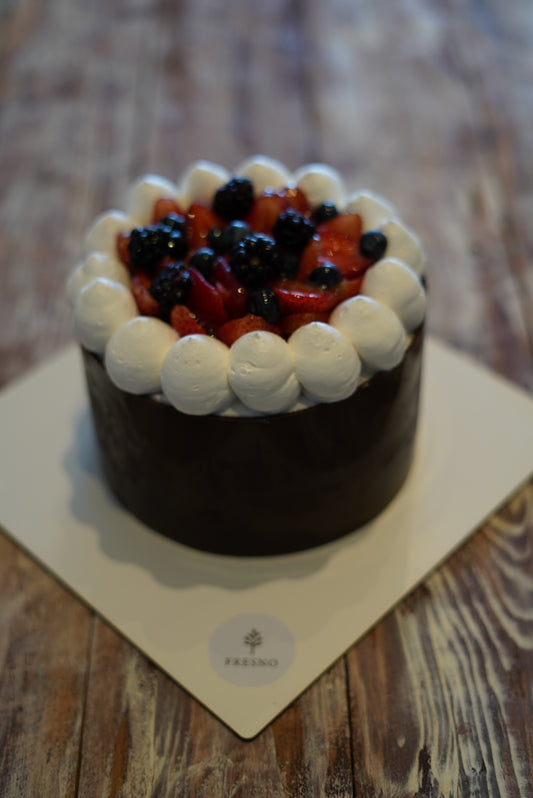 Torta choco frutos rojos