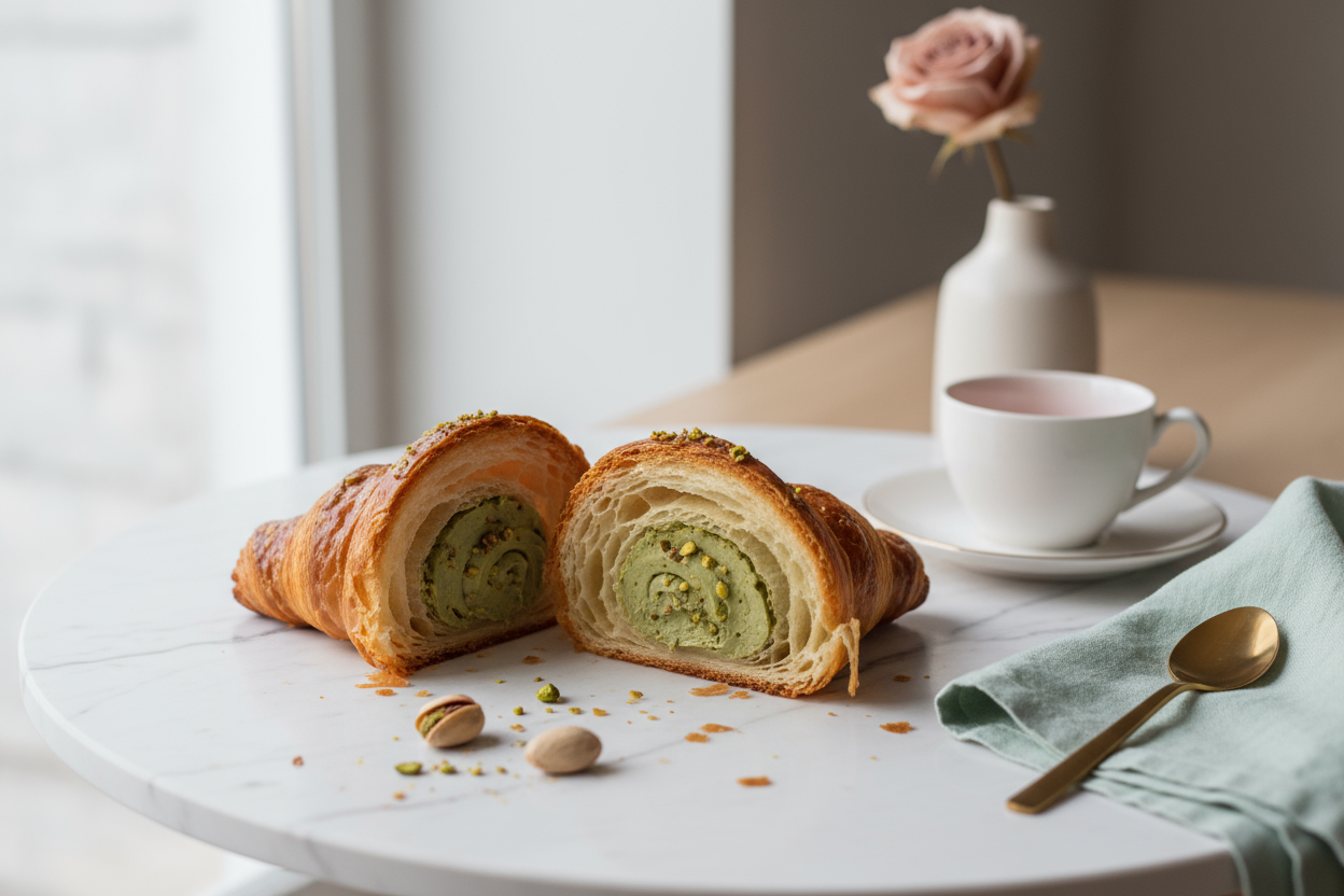 en una mesa aesthetic